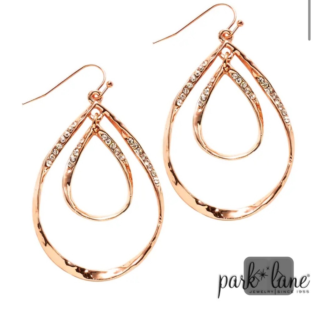 Park Lane Rose Gold Teardrop Earrings